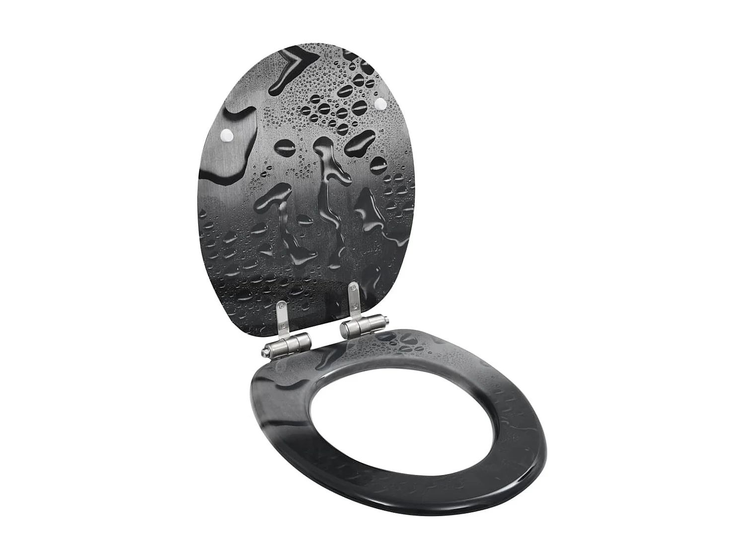 Siège de toilette abattant effet bois 42.5 x 35.8 x 5 cm 02_0002903