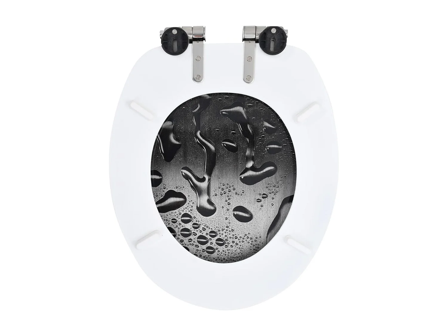 Siège de toilette abattant effet bois 42.5 x 35.8 x 5 cm 02_0002903