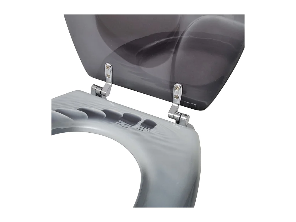 Juego de dos asientos tapa WC con tapas Pierres de MDF 02_0002947