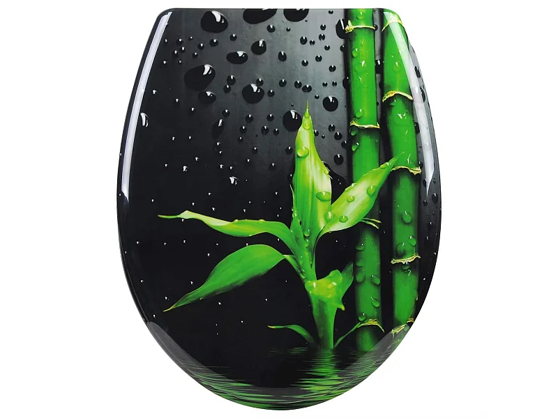 Tampa de vaso sanitário assento de vaso sanitário premium, tampa de vaso sanitário com dobradiça ajustável e macia para banheiro familiar de bambu 19_0000735