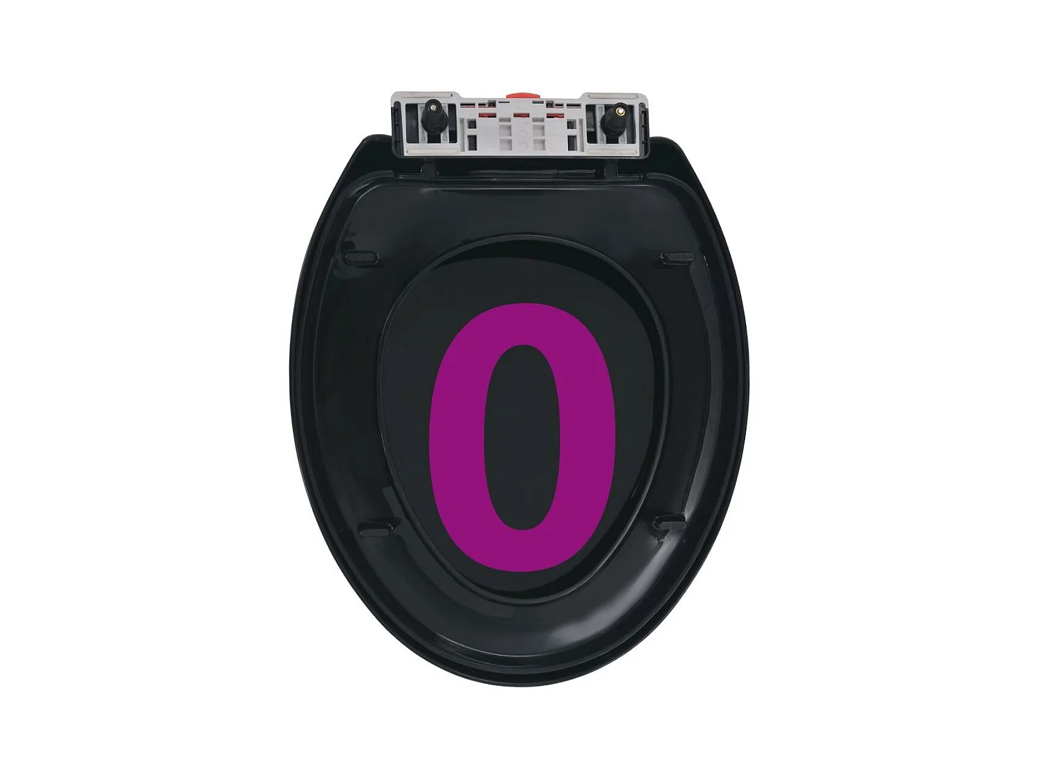 Abattant WC àfermeture en noire 45.5 x 37.5 x 5 cm 02_0002907