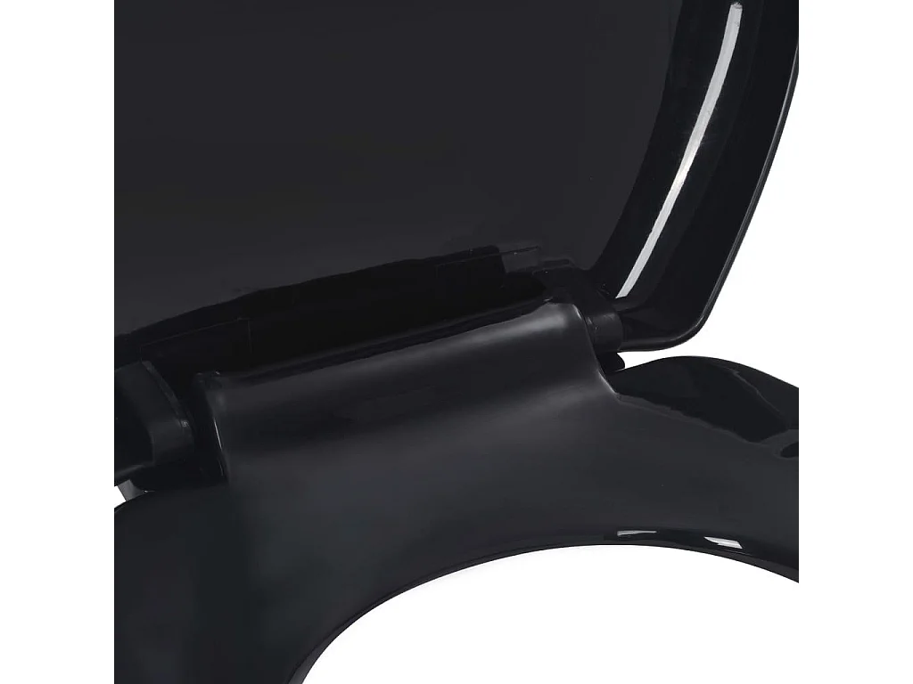 Abattant WC àfermeture en noire 45.5 x 37.5 x 5 cm 02_0002907