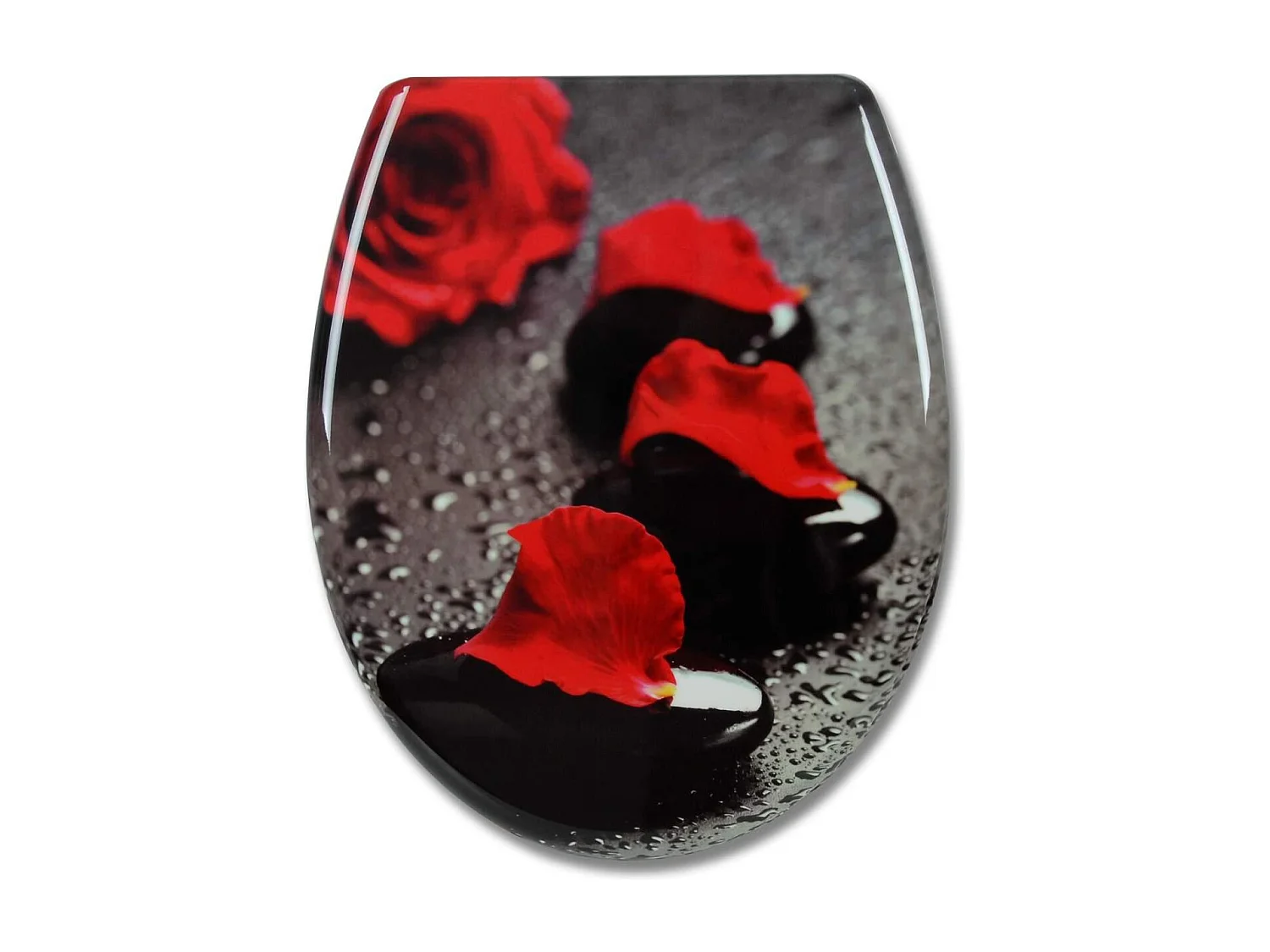 Sedile WC di alta qualità con coperchio incernierato regolabile e chiusura ammortizzata per il bagno di famiglia 19_0000691