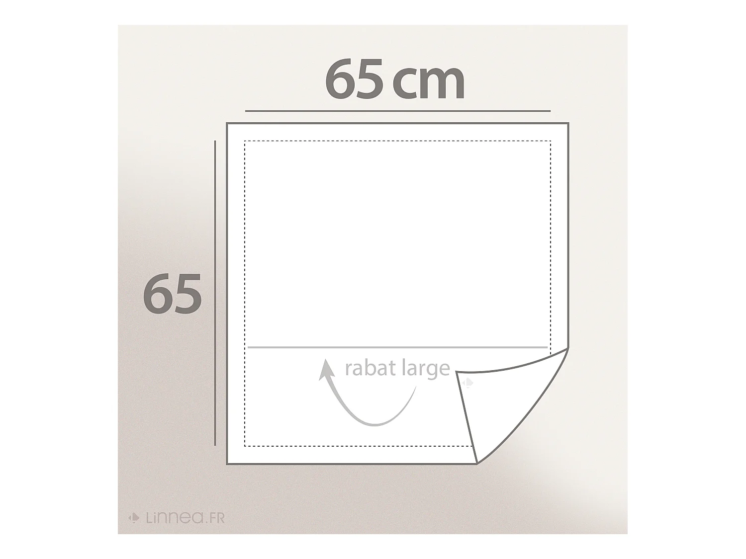 Taie d'oreiller 65x65 cm satin de coton CAYENNE noir Ebène