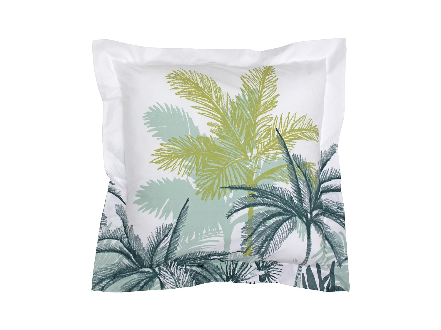 Taie d'oreiller 65x65 cm percale coton TRINIDAD mousson