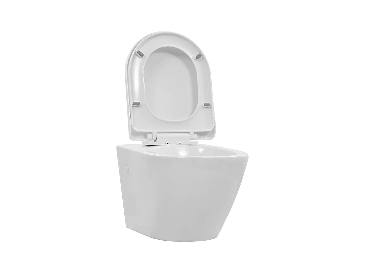 Toilette suspendue au mur blanche 36 x 48 x 41.5 cm 02_0003587