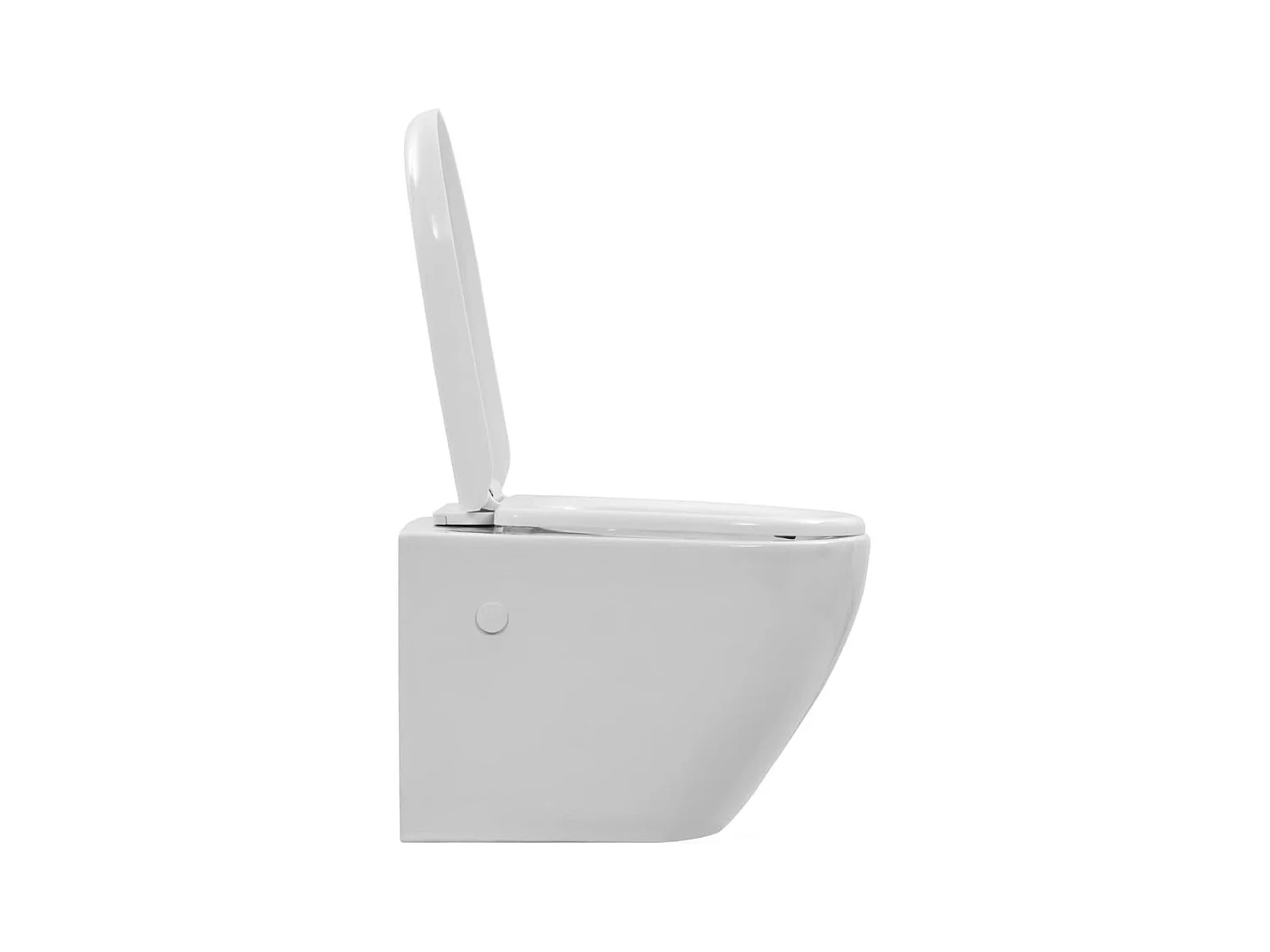 Toilette suspendue au mur blanche 36 x 48 x 41.5 cm 02_0003587