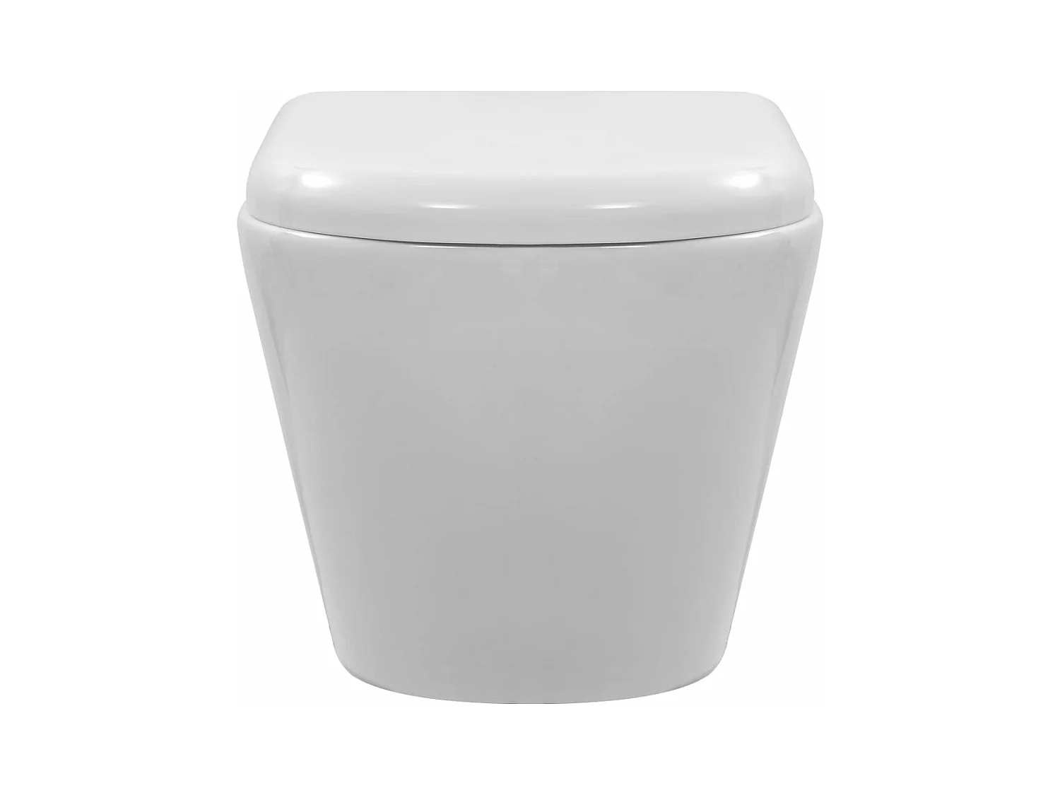 Toilette suspendue au mur blanche 36 x 48 x 41.5 cm 02_0003587