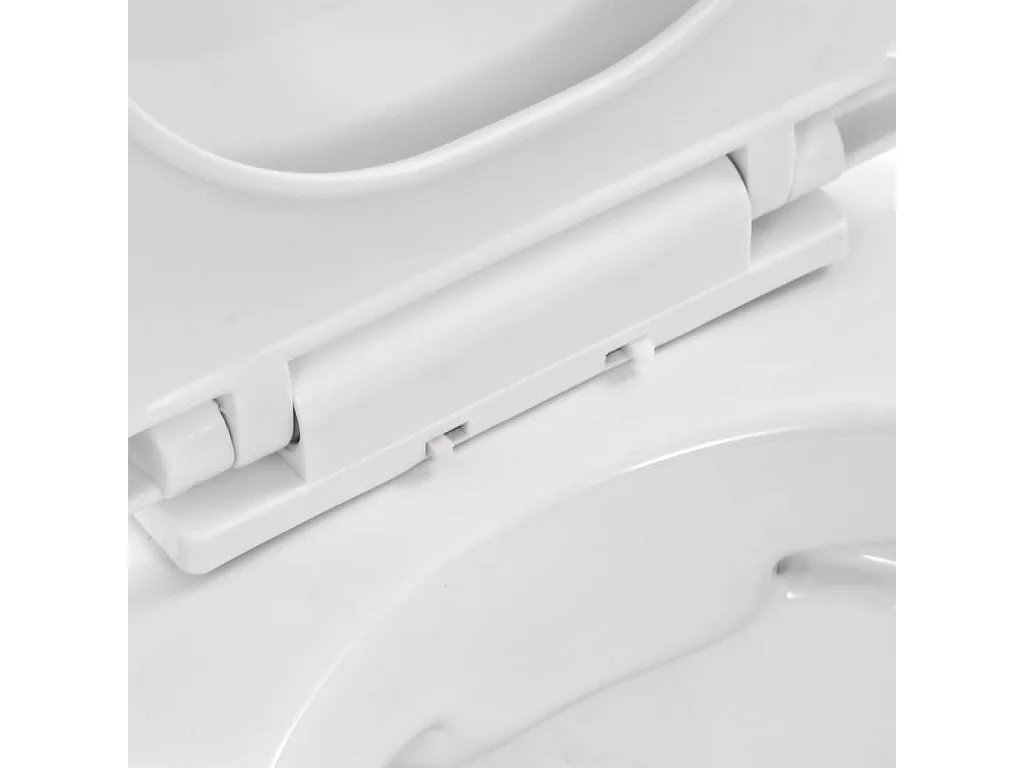 Toilette suspendue au mur blanche 36 x 48 x 41.5 cm 02_0003587