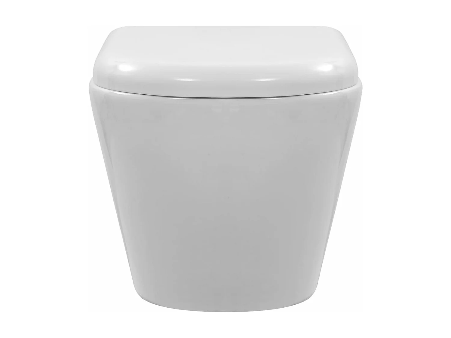 Toilette suspendue au mur blanche 36 x 48 x 41.5 cm 02_0003587