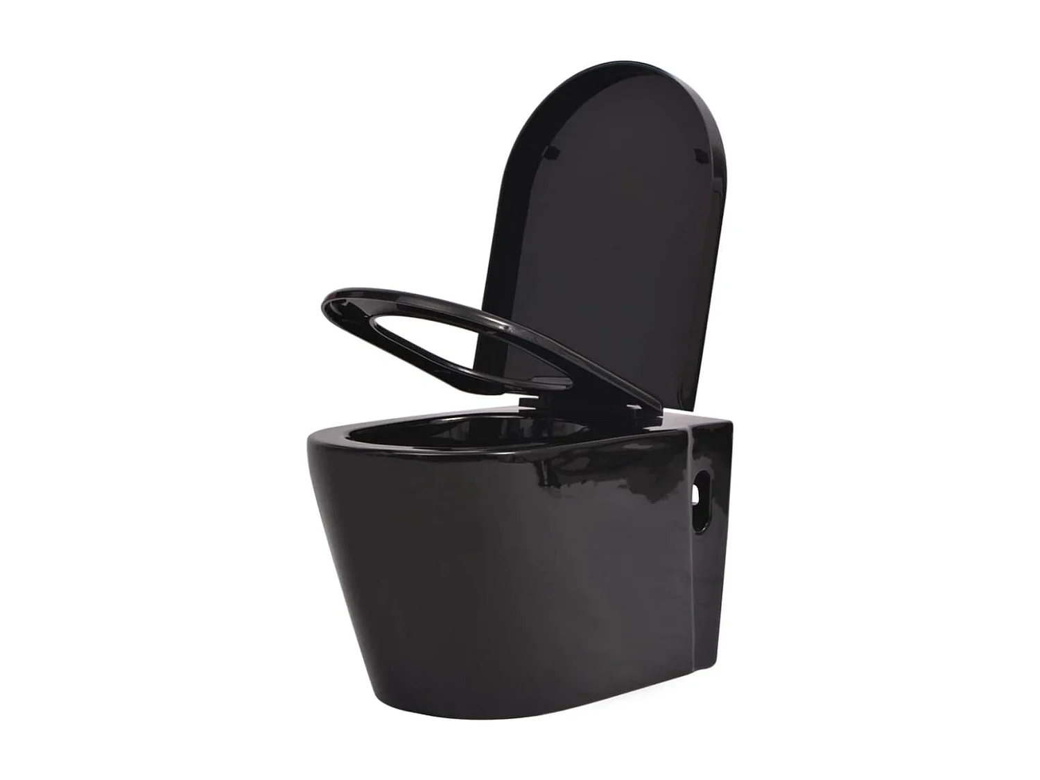 Toilette suspendue murale réservoir noire 56 x 36 x 34 cm 02_0003579