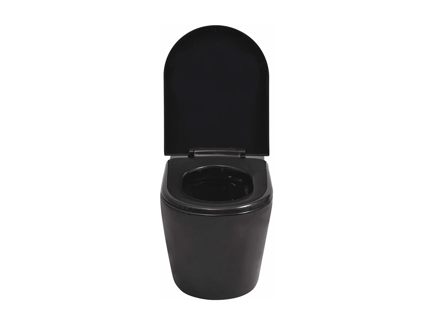 Toilette suspendue murale réservoir noire 56 x 36 x 34 cm 02_0003579