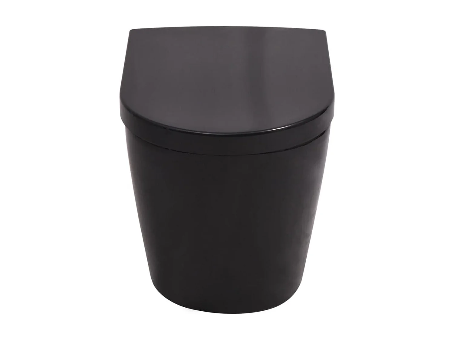 Toilette suspendue murale réservoir noire 56 x 36 x 34 cm 02_0003579