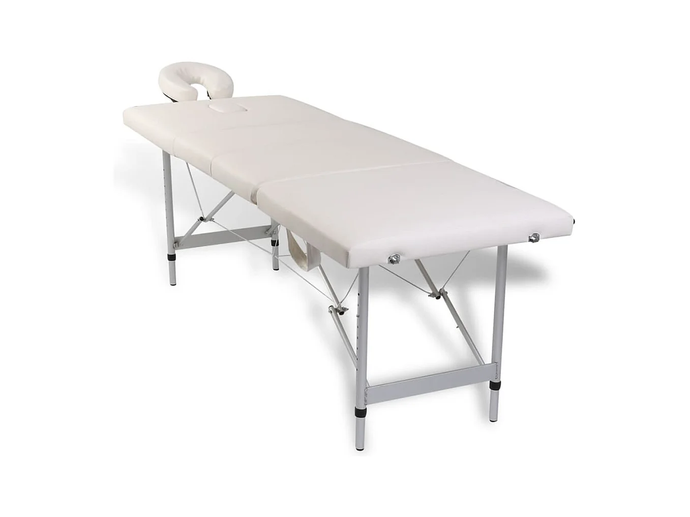 Table pliable de massage blanche 186 x 68 x 59 cm 02_0001877