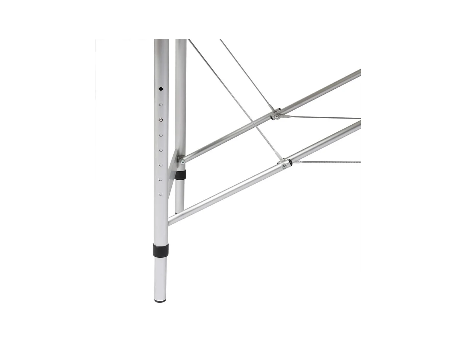 Table pliable de massage blanche 186 x 68 x 59 cm 02_0001877