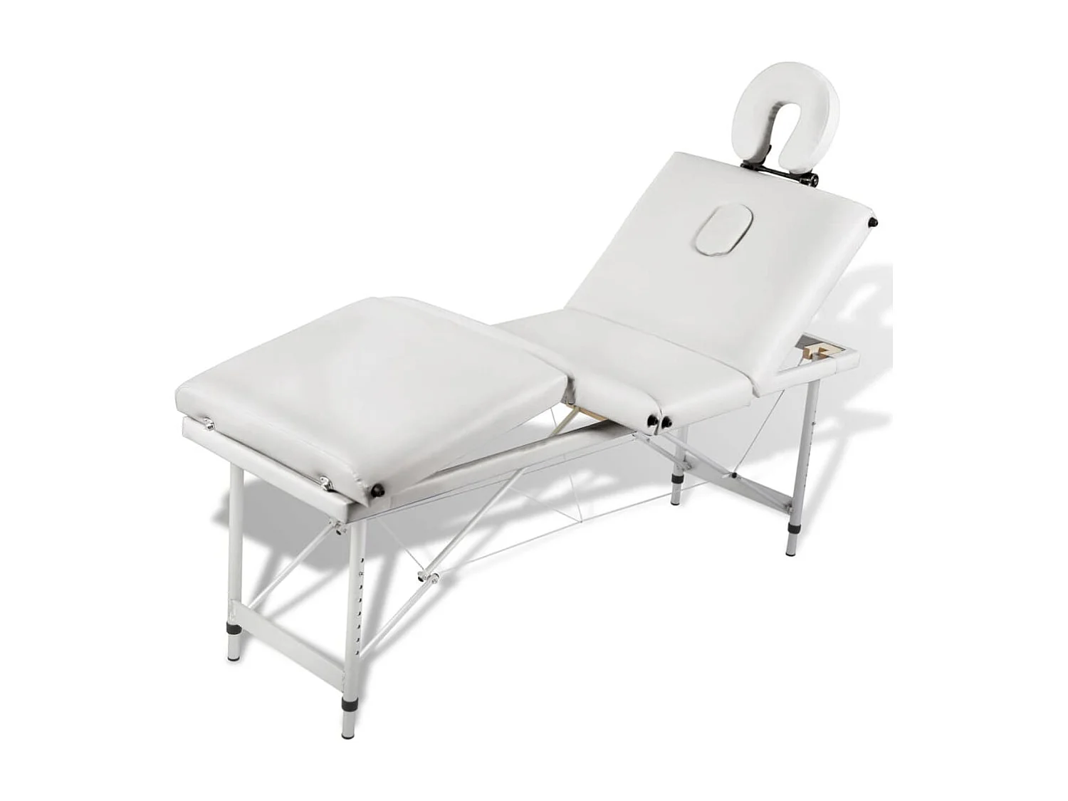 Table pliable de massage blanche 186 x 68 x 59 cm 02_0001877