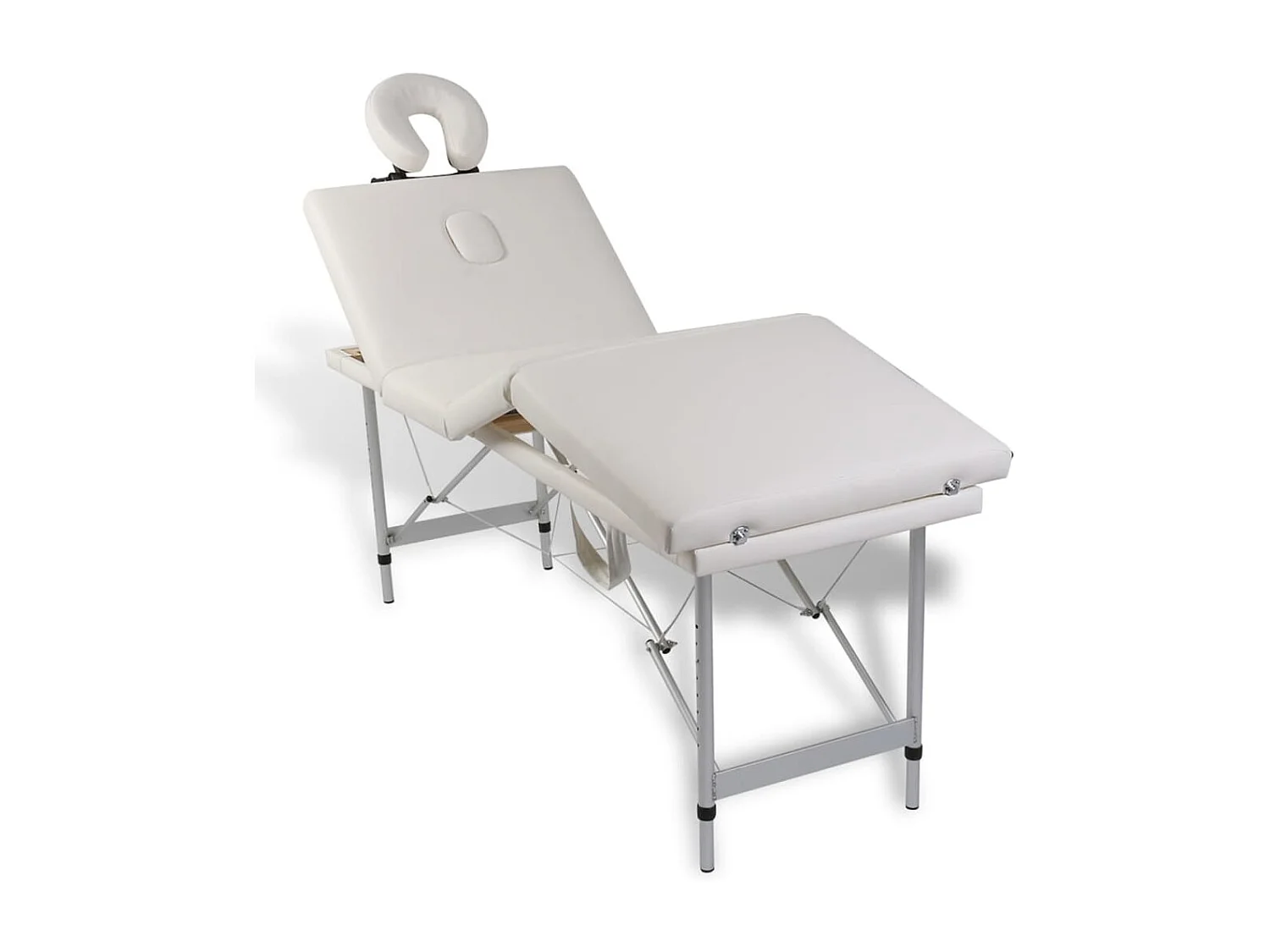 Table pliable de massage blanche 186 x 68 x 59 cm 02_0001877