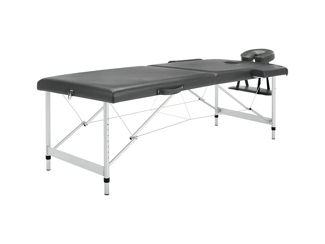 Table de massage 2 argenté 186 x 68 x 59 cm 02_0001797