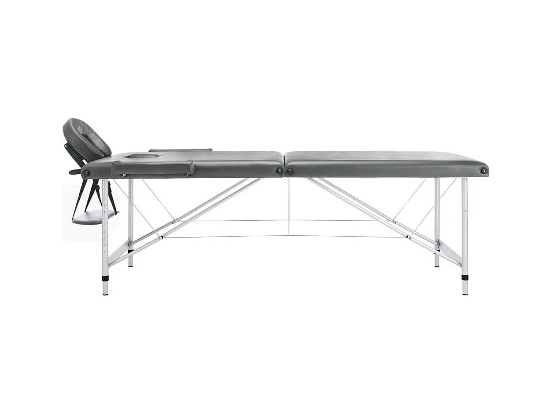 Table de massage 2 argenté 186 x 68 x 59 cm 02_0001797