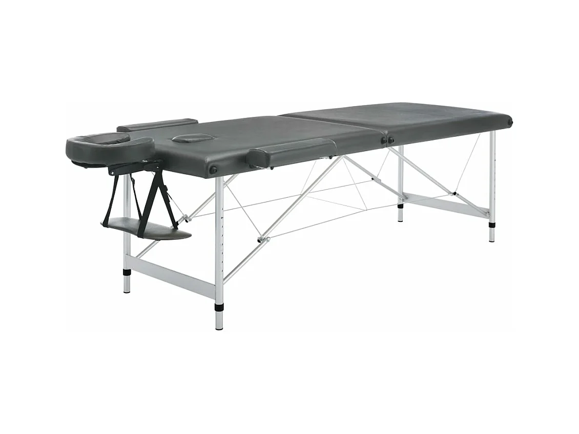 Table de massage 2 argenté 186 x 68 x 59 cm 02_0001797