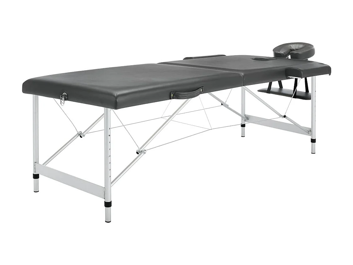Table de massage 2 argenté 186 x 68 x 59 cm 02_0001797
