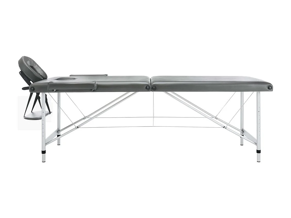 Table de massage 2 argenté 186 x 68 x 59 cm 02_0001797