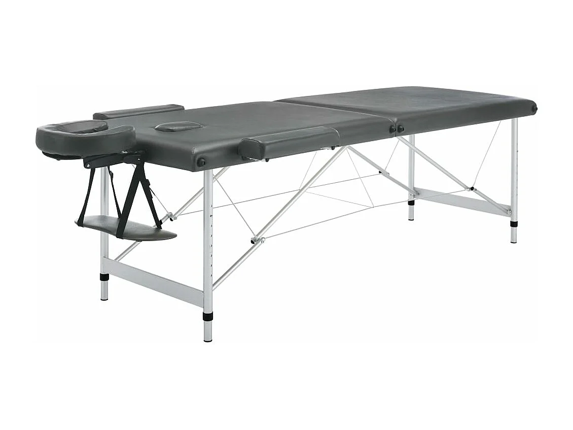 Table de massage 2 argenté 186 x 68 x 59 cm 02_0001797
