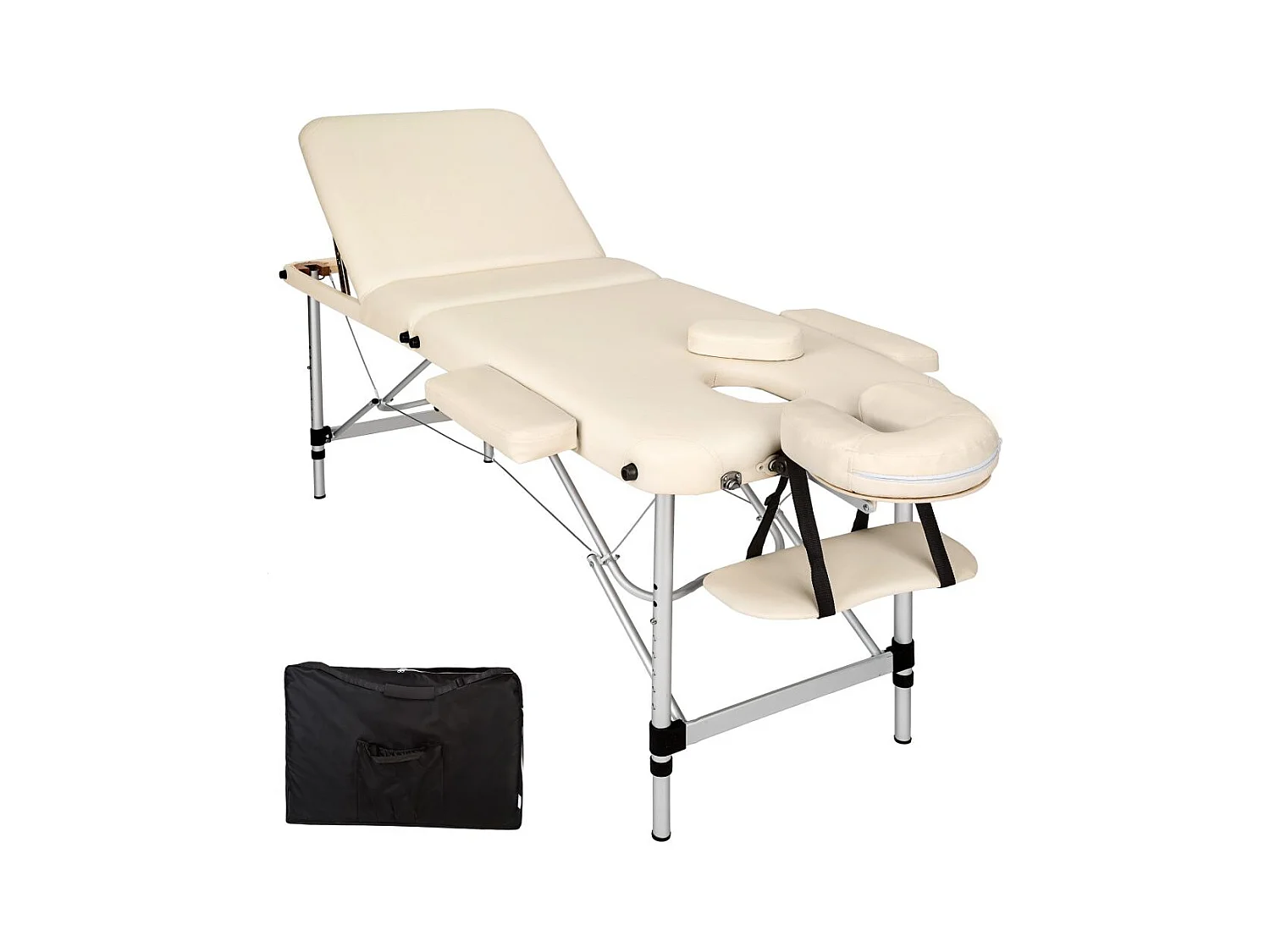 Table de massage Pliante aluminium beige 210 x 95 x 90 cm 2008139