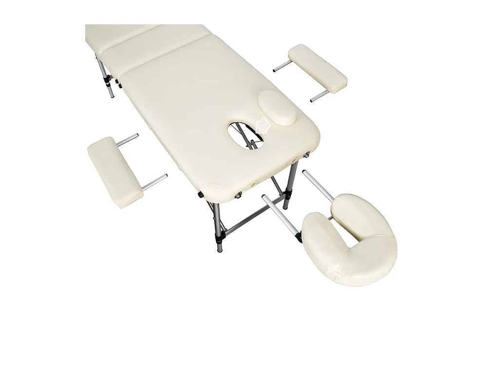 Table de massage Pliante aluminium beige 210 x 95 x 90 cm 2008139