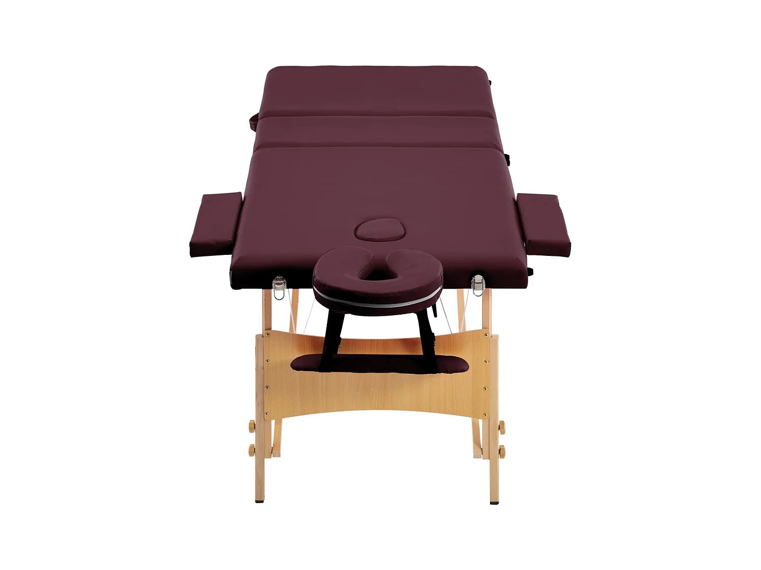 Table de massage pliable bois marron 191 x 70 x 59 cm 02_0001839