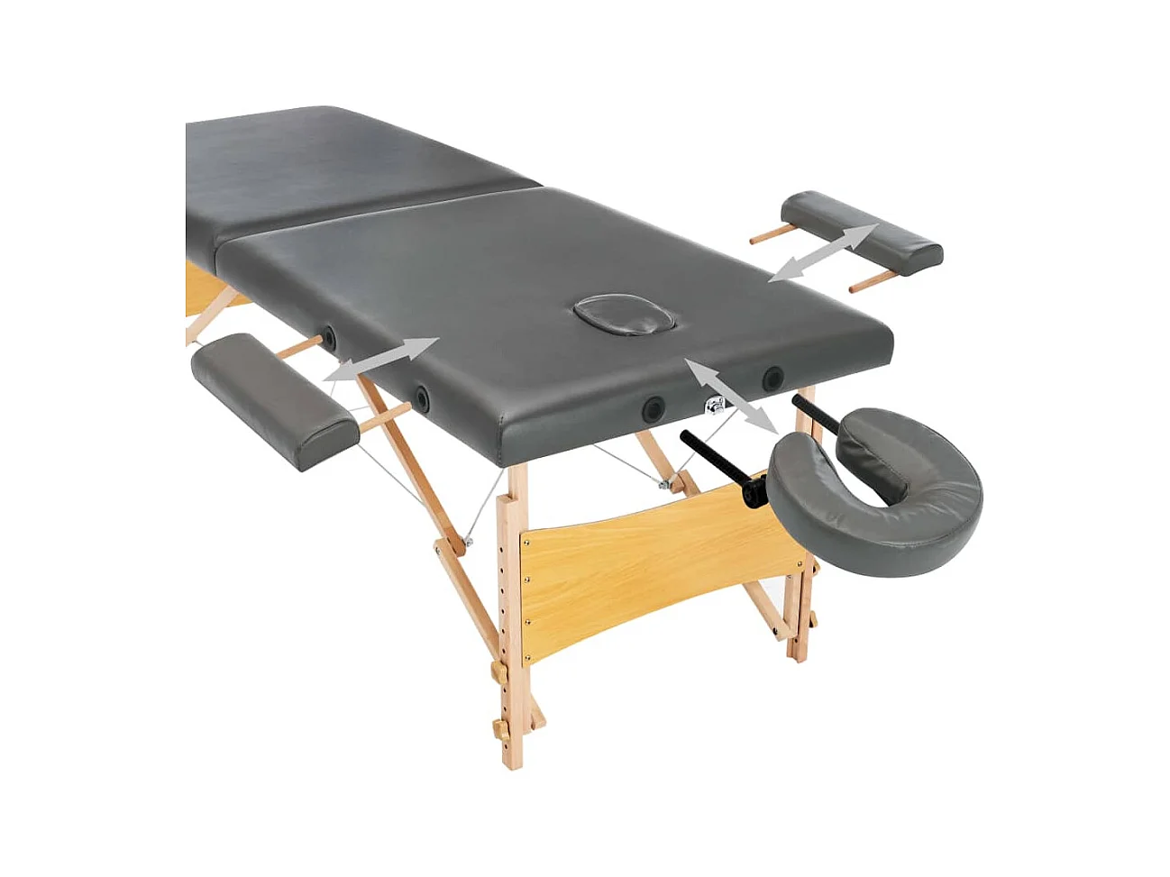 Table de massage avec bois marron 186 x 68 x 62 cm 02_0001800