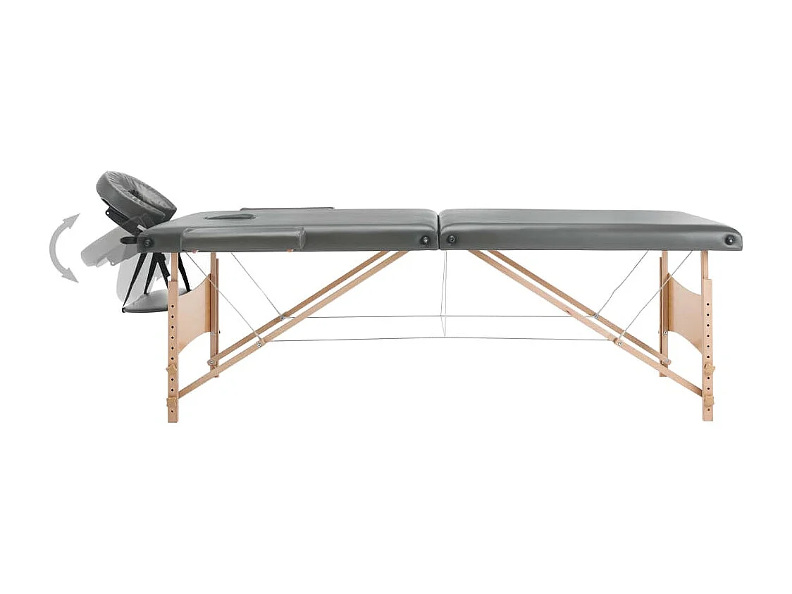 Table de massage avec bois marron 186 x 68 x 62 cm 02_0001800