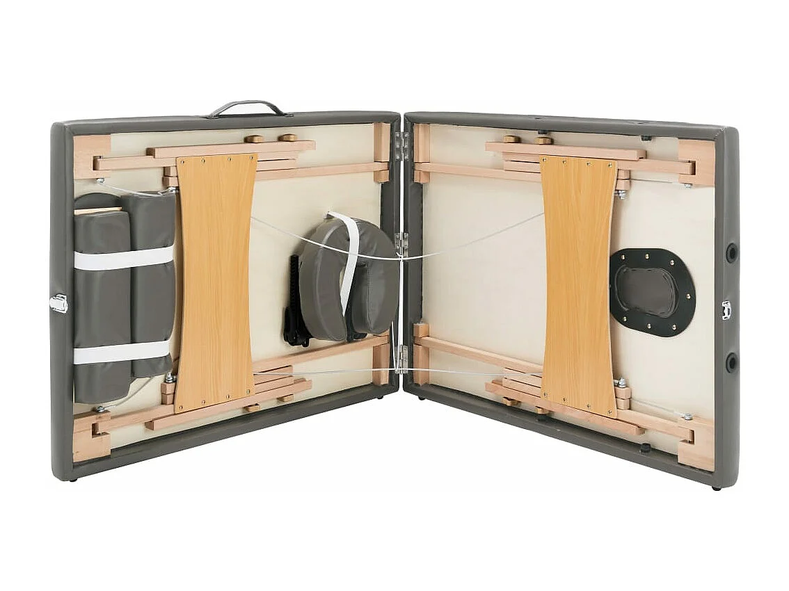 Table de massage avec bois marron 186 x 68 x 62 cm 02_0001800