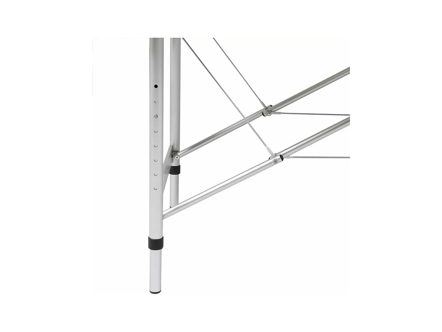 Table pliable de massage blanche 186 x 68 x 59 cm 02_0001875