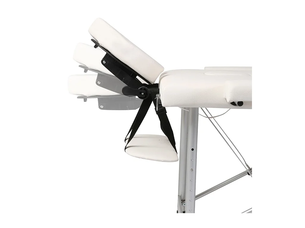 Table pliable de massage blanche 186 x 68 x 59 cm 02_0001875