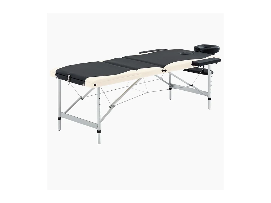 Table de massage pliable argenté 191 x 70 x 59 cm 02_0001821
