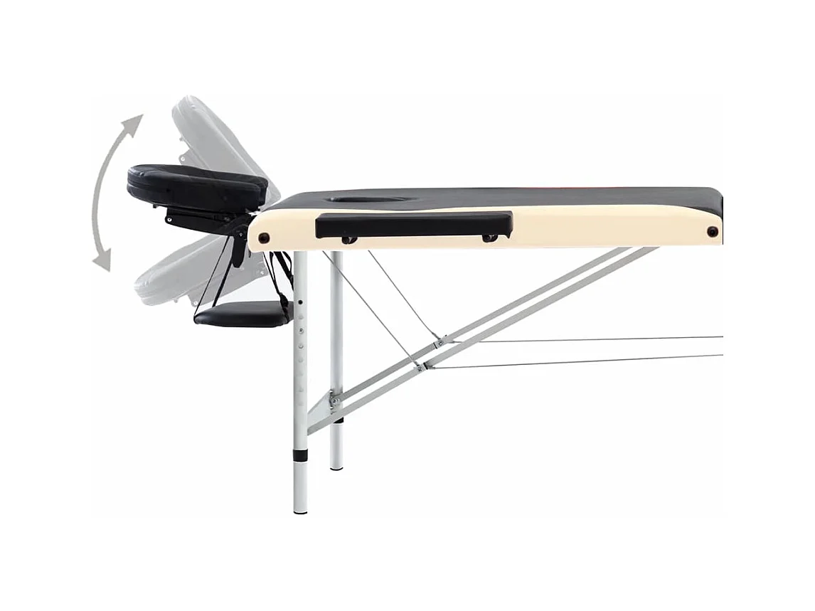 Table de massage pliable argenté 191 x 70 x 59 cm 02_0001821