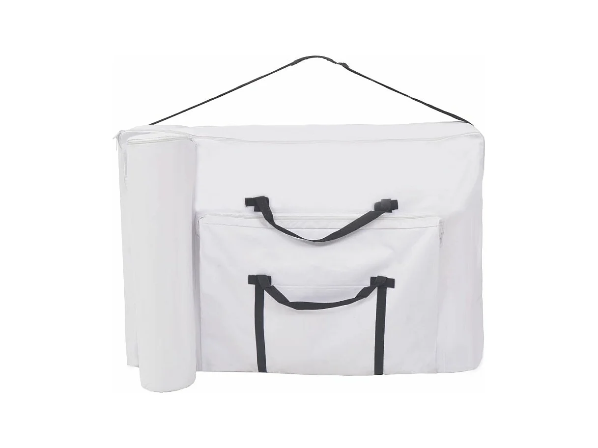 Table de massage pliable blanche 193 x 67 x 65 cm 02_0001868