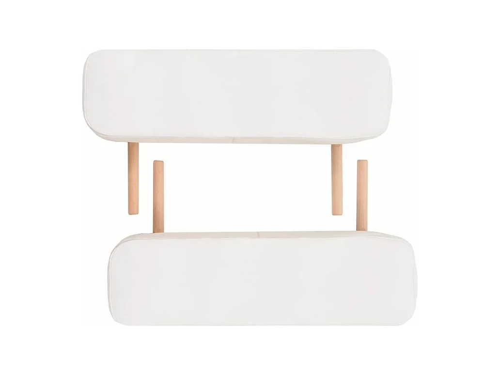 Table de massage pliable blanche 193 x 67 x 65 cm 02_0001868