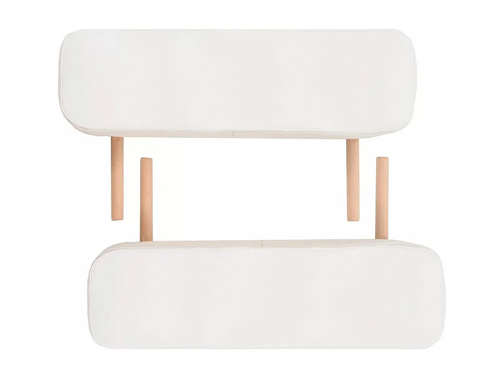 Camilla de masaje plegable con 3 zonas de 10 cm de espesor blanca 02_0001868