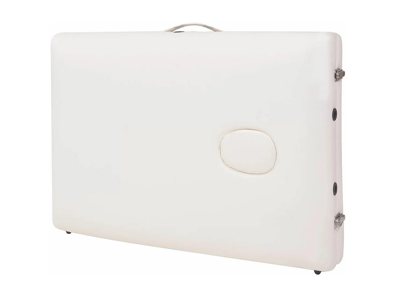 Camilla de masaje plegable con 3 zonas de 10 cm de espesor blanca 02_0001868