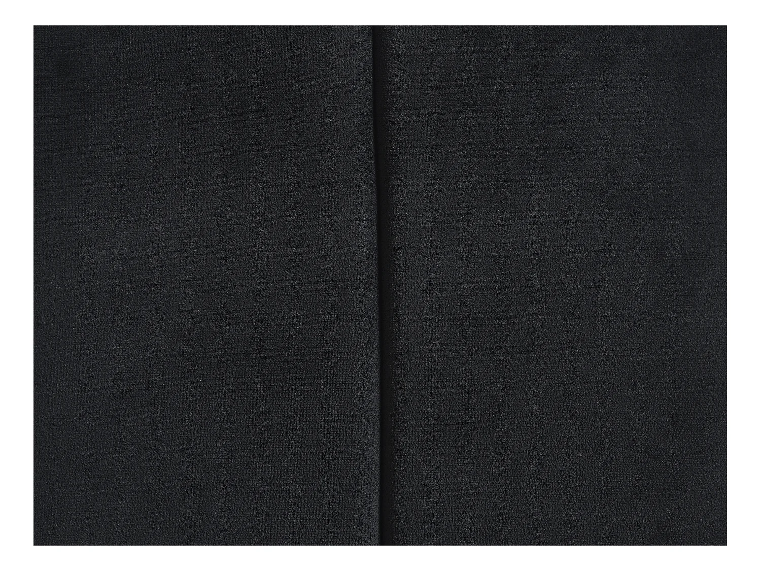 Lot de 2 chaises en velours et métal - Noir - BERLONA