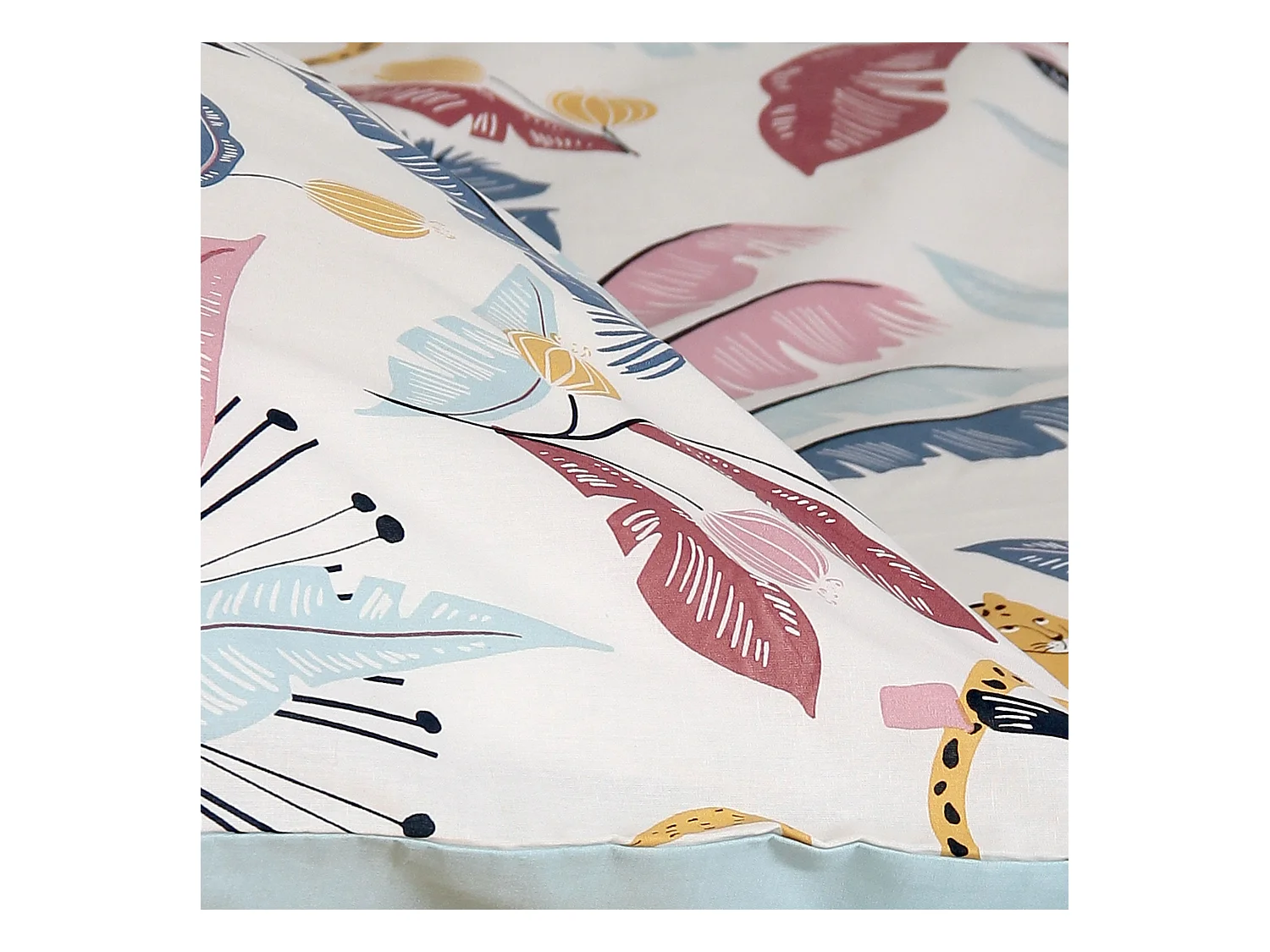 Parure de lit 260x240 cm coton OUISTITI Rose