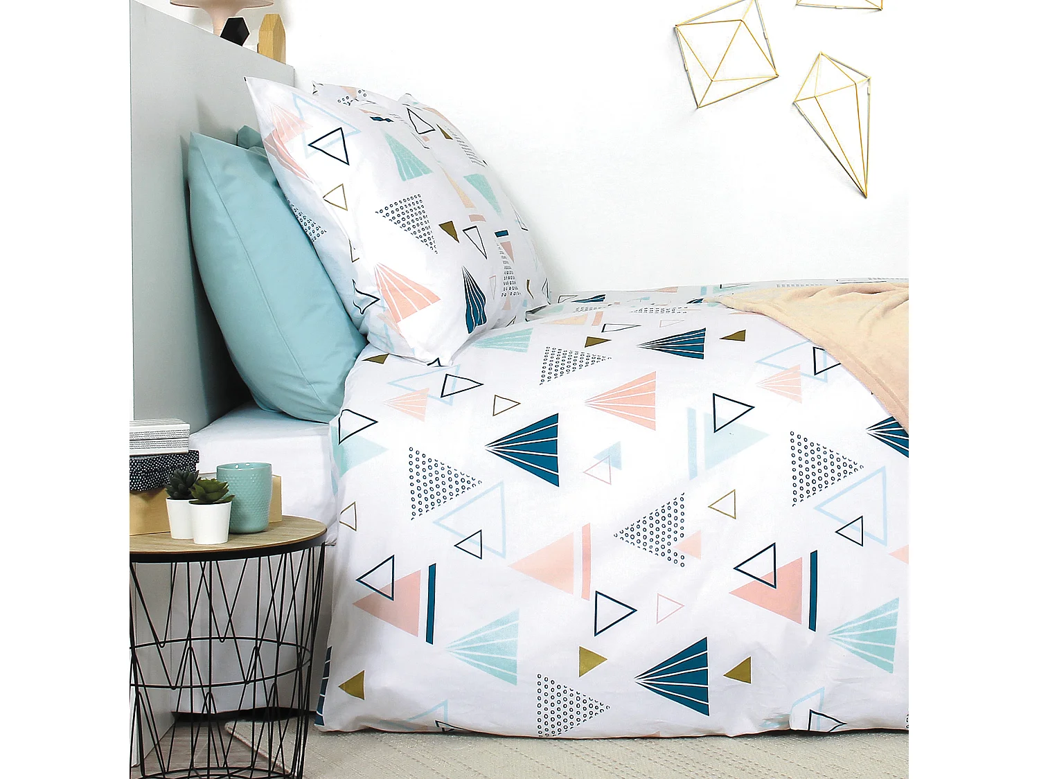 Parure de lit 240x220 cm coton IZI Multicolore