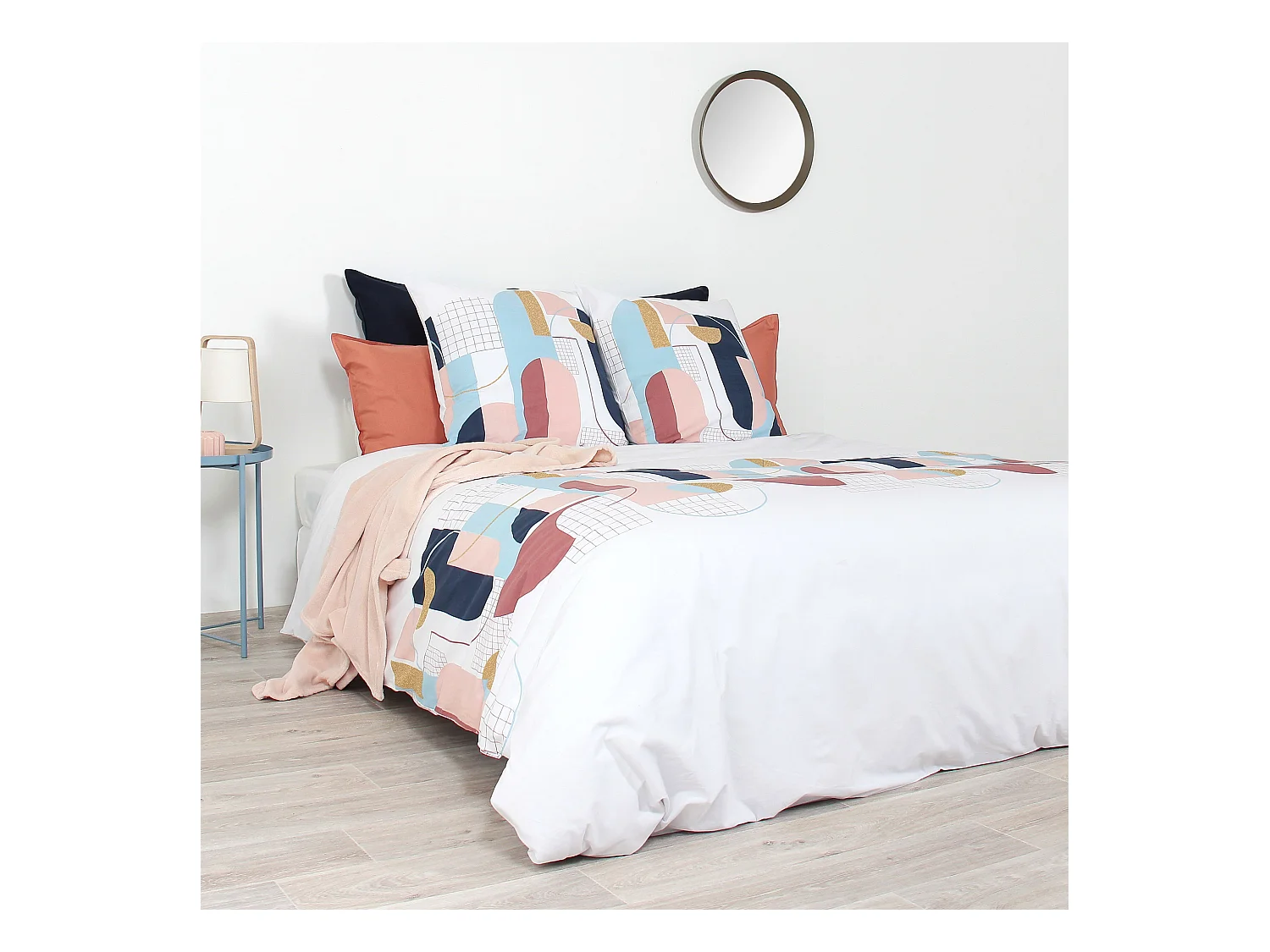 Parure de lit 260x240 cm coton KENT Multicolore