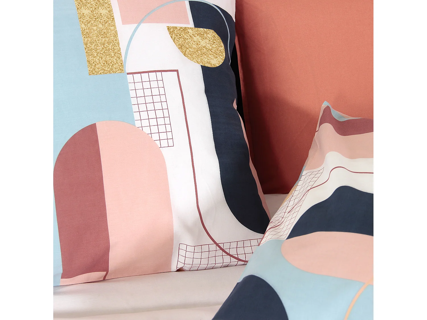 Parure de lit 260x240 cm coton KENT Multicolore