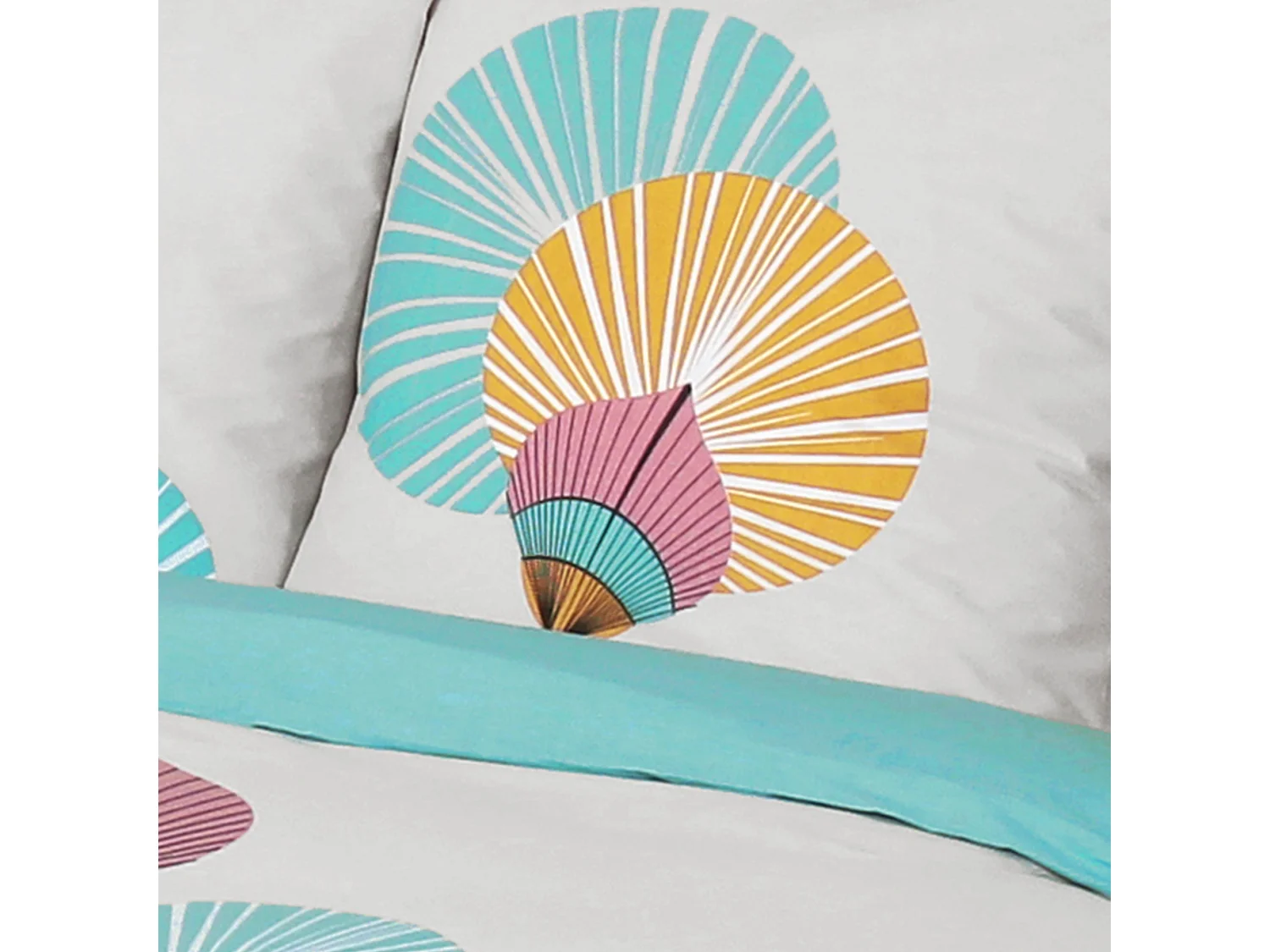 Parure de lit 260x240 cm coton GANA Vert