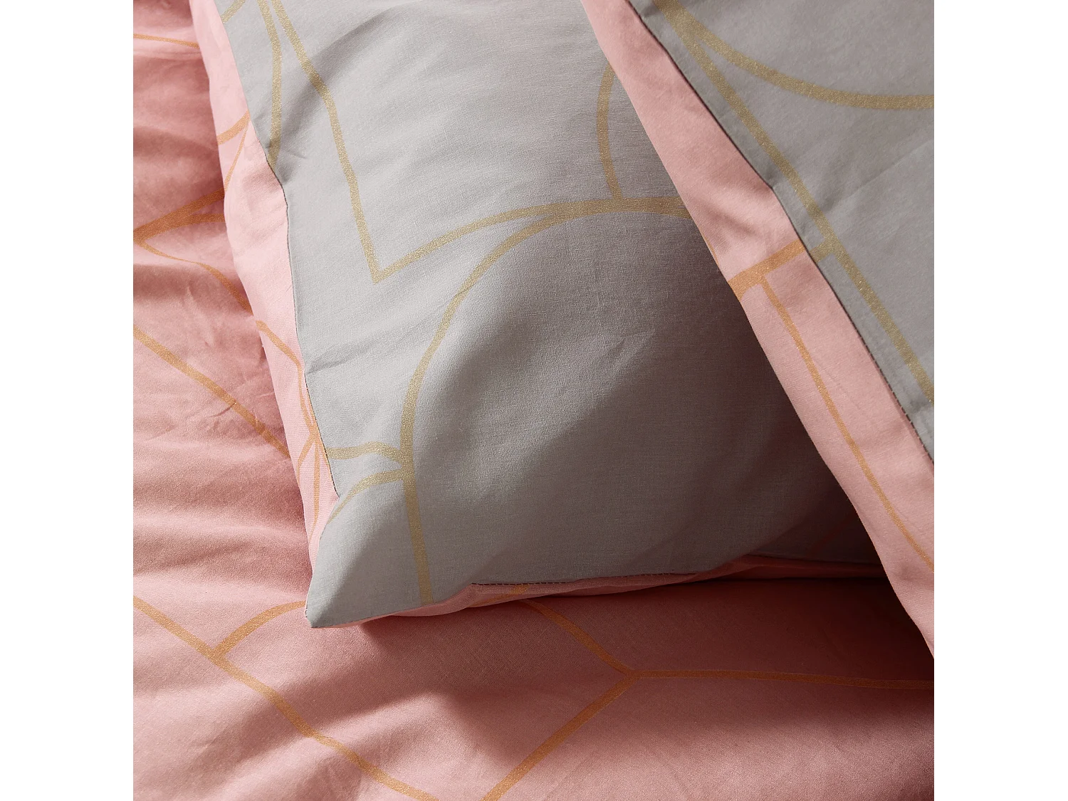 Parure de lit 240x220 cm coton GALI Rose