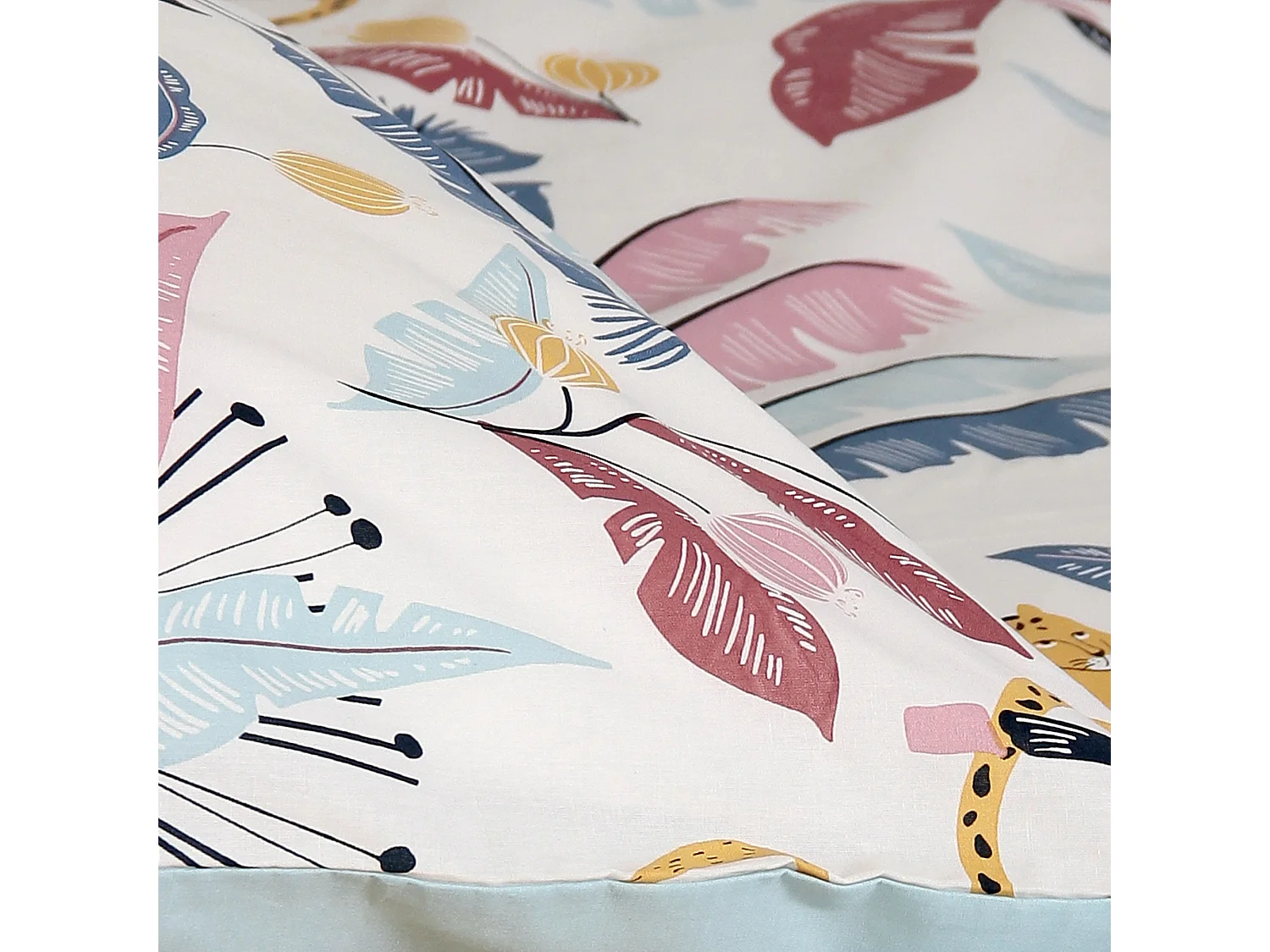 Parure de lit 240x220 cm coton OUISTITI Rose