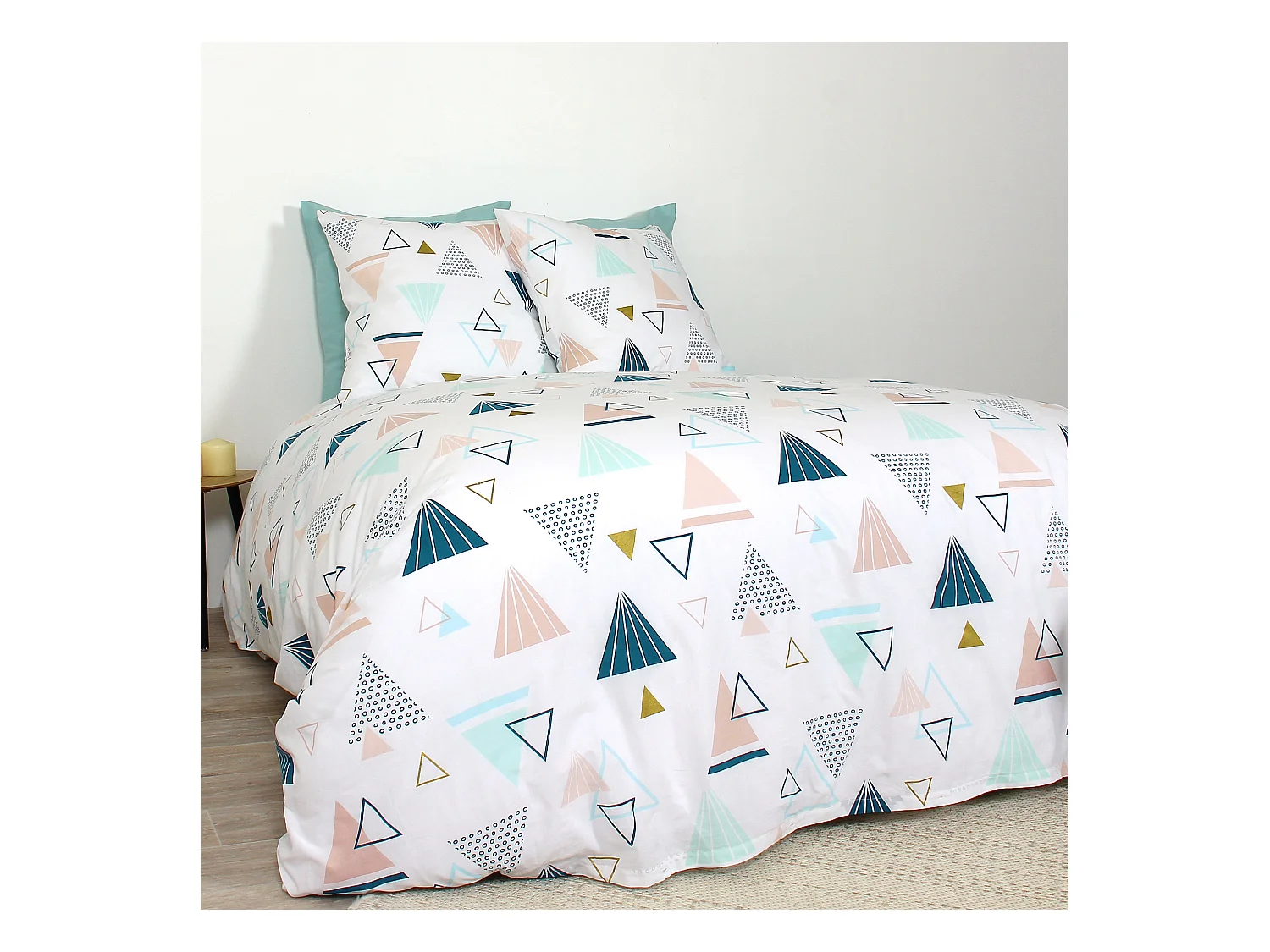 Parure de lit 260x240 cm coton IZI Multicolore